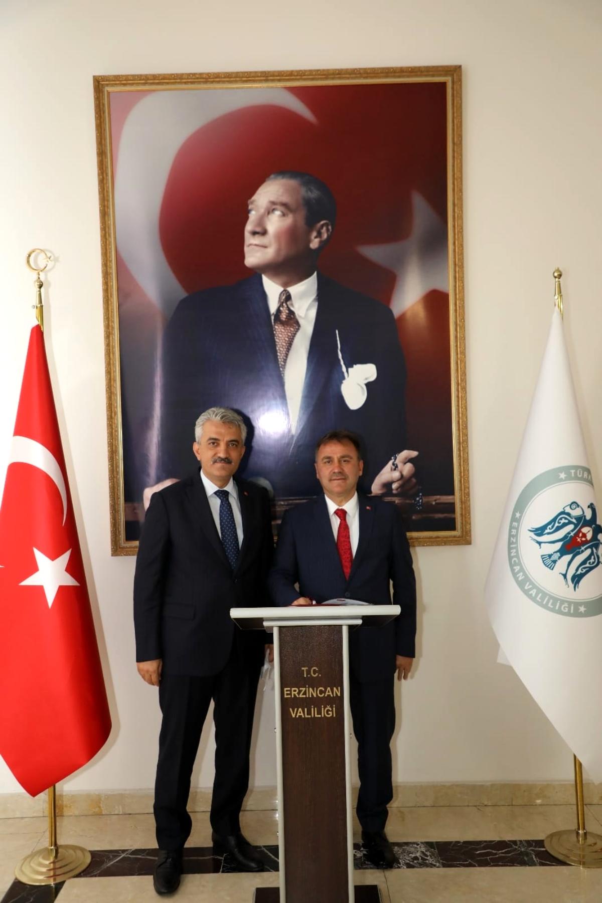 Gümüşhane Belediye Başkanı Sayın Ercan Çimen, Sayın Valimizi makamında ziyaret etti
